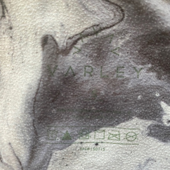 Varley Marble Legging and Sports Bra Set Blue Grey with Black Mesh Size Small - Picture 6 of 9